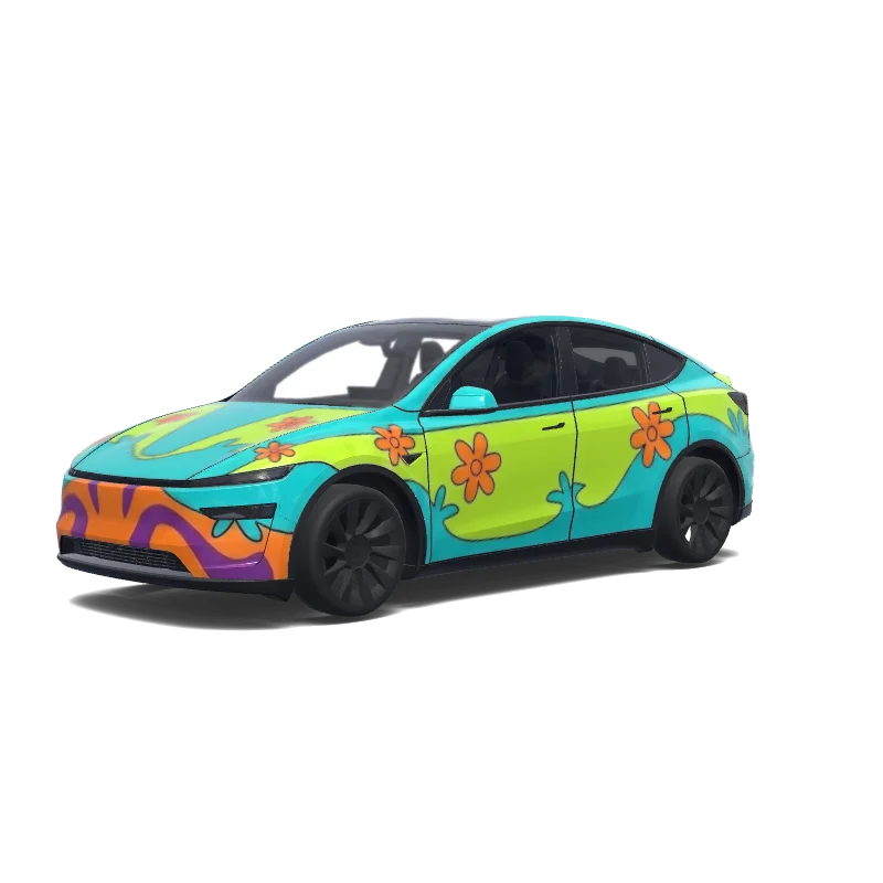 Tesla Model Y (2025+ Premium) custom wrap design