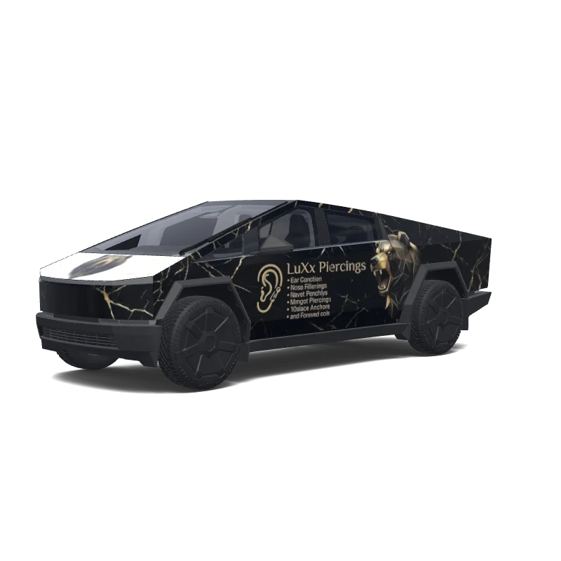 Tesla Cybertruck custom wrap design