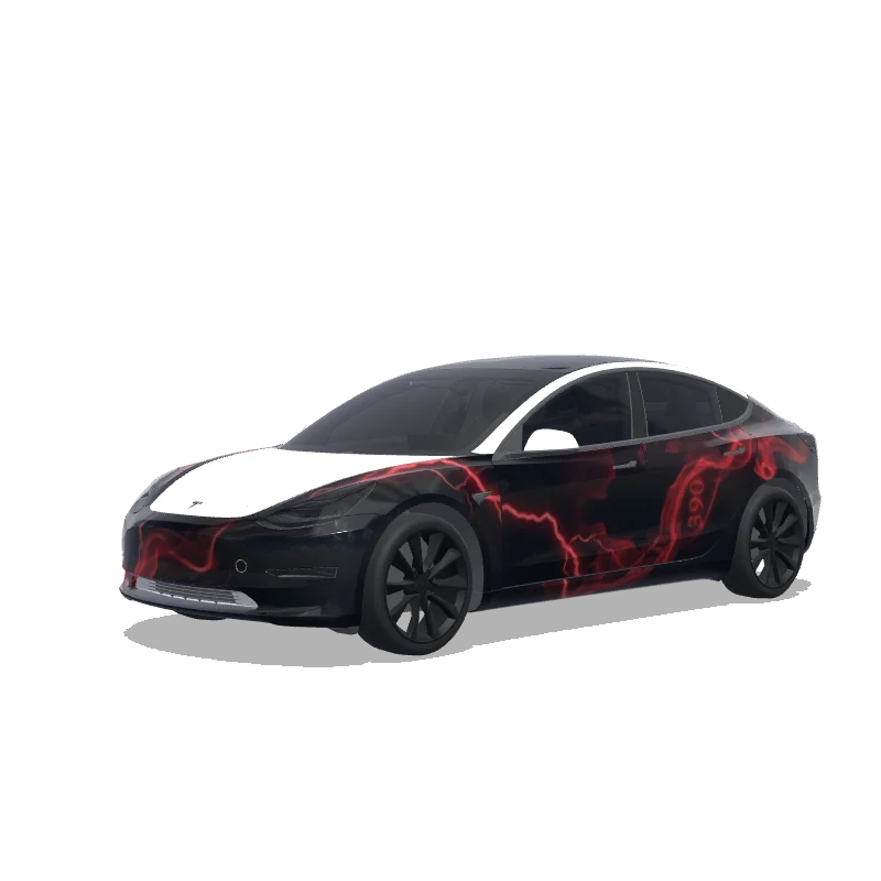 Tesla Model 3 custom wrap design