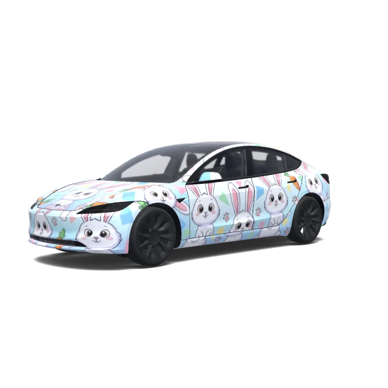 Tesla Model 3 (2024+ Standard/Premium) tilpasset wrap-design