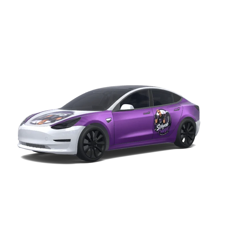 Tesla Model 3 custom wrap design