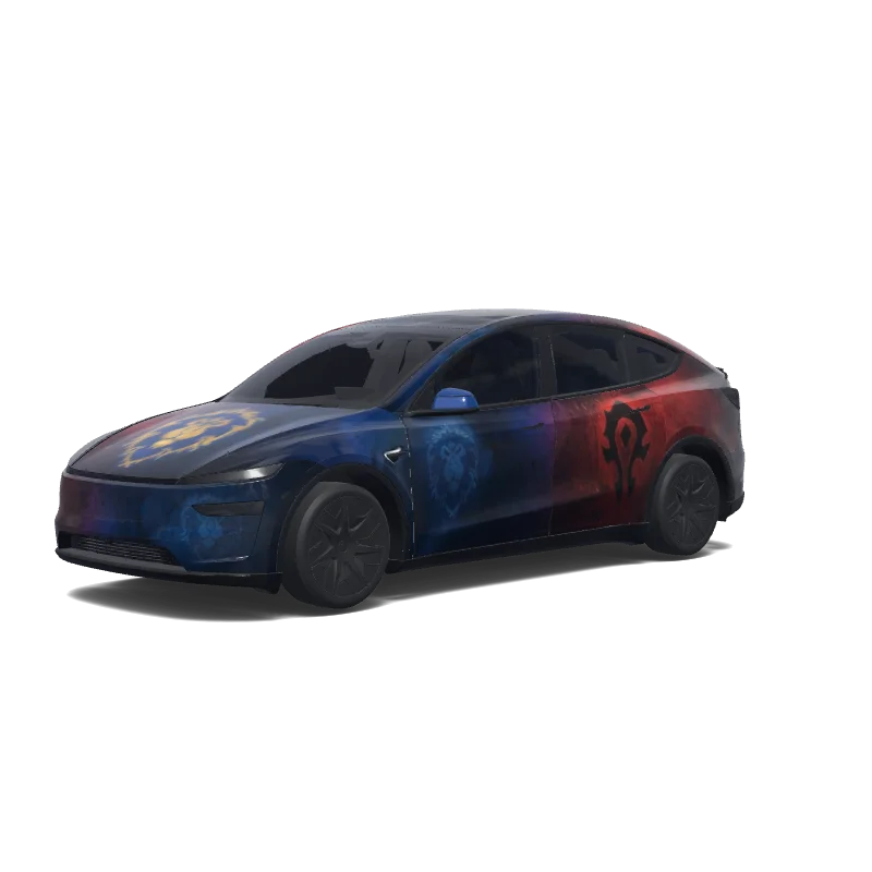 Tesla Model Y L custom wrap design