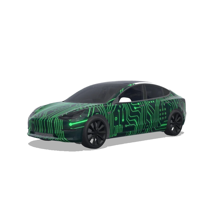 Tesla Model 3 custom wrap design