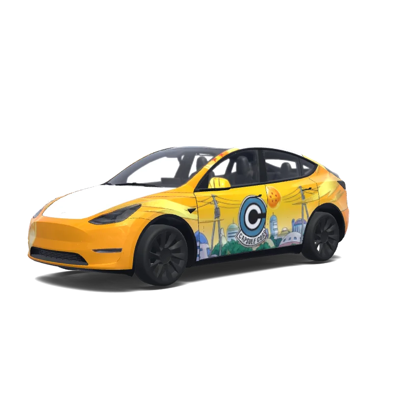 Tesla Model Y custom wrap design