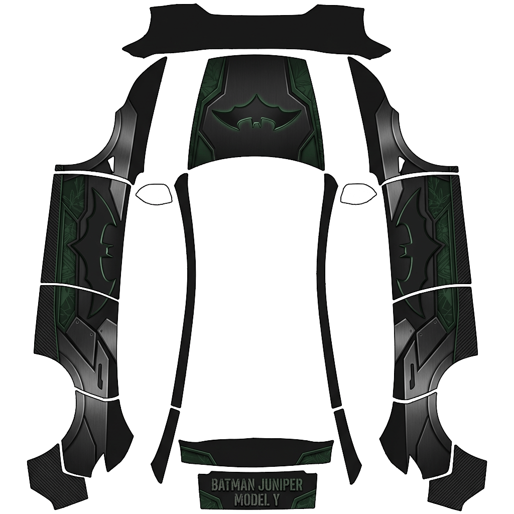 Model Y (2025+) Premium Design - flat wrap PNG for Model Y (2025+ Premium) Paint Shop