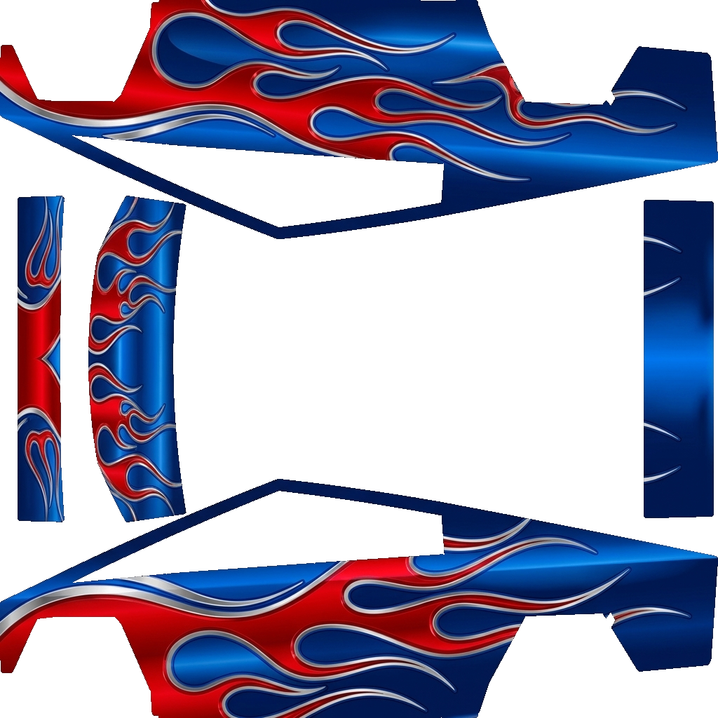 Cybertruck-folieringsdesign - flat wrap PNG for Cybertruck Paint Shop