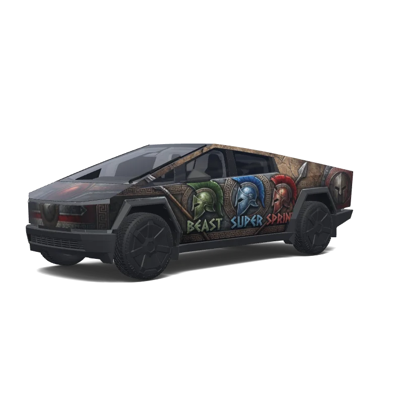 Tesla Cybertruck custom wrap design
