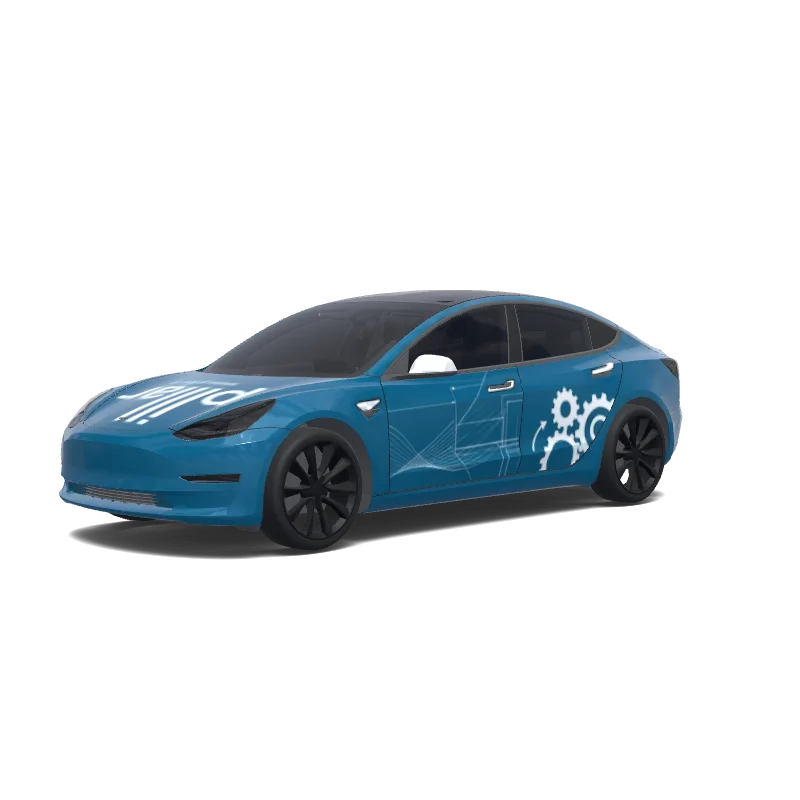 Tesla Model 3 custom wrap design