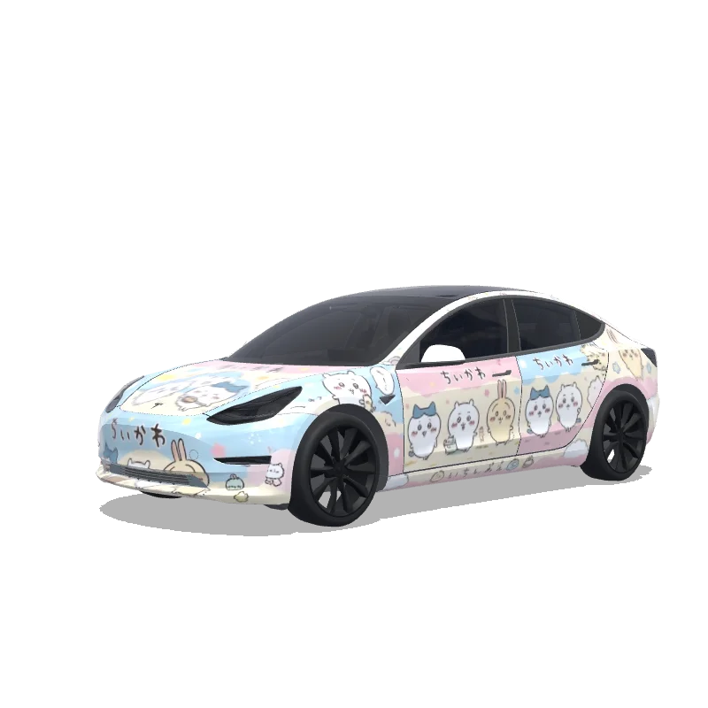 Tesla Model 3 custom wrap design