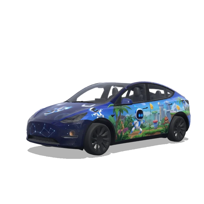 Diseño de wrap personalizado para Tesla Model Y