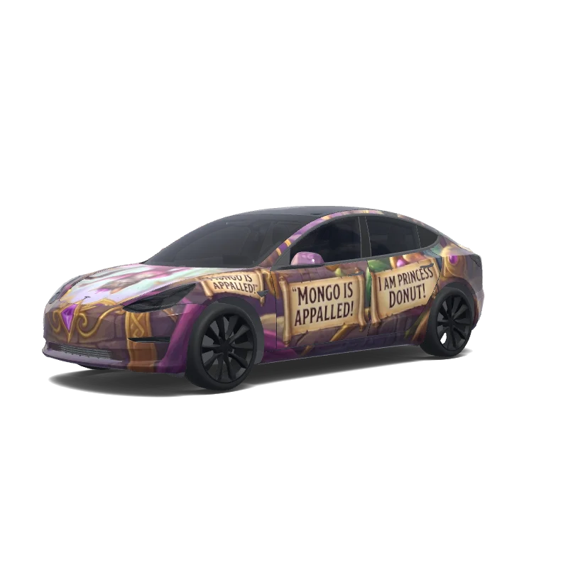 Tesla Model 3 custom wrap design