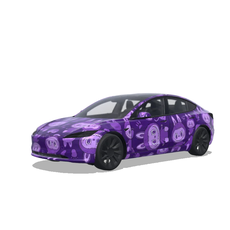 Tesla Model 3 (2024+ Standard/Premium) custom wrap design