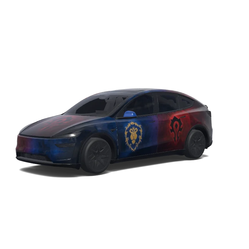 Tesla Model Y L custom wrap design