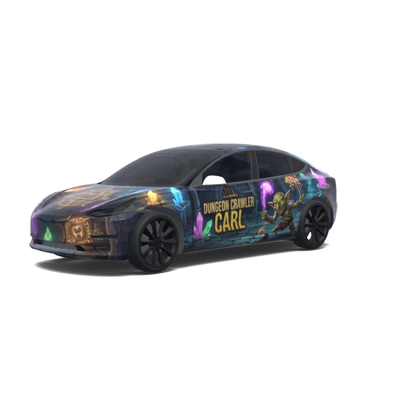 Tesla Model 3 custom wrap design