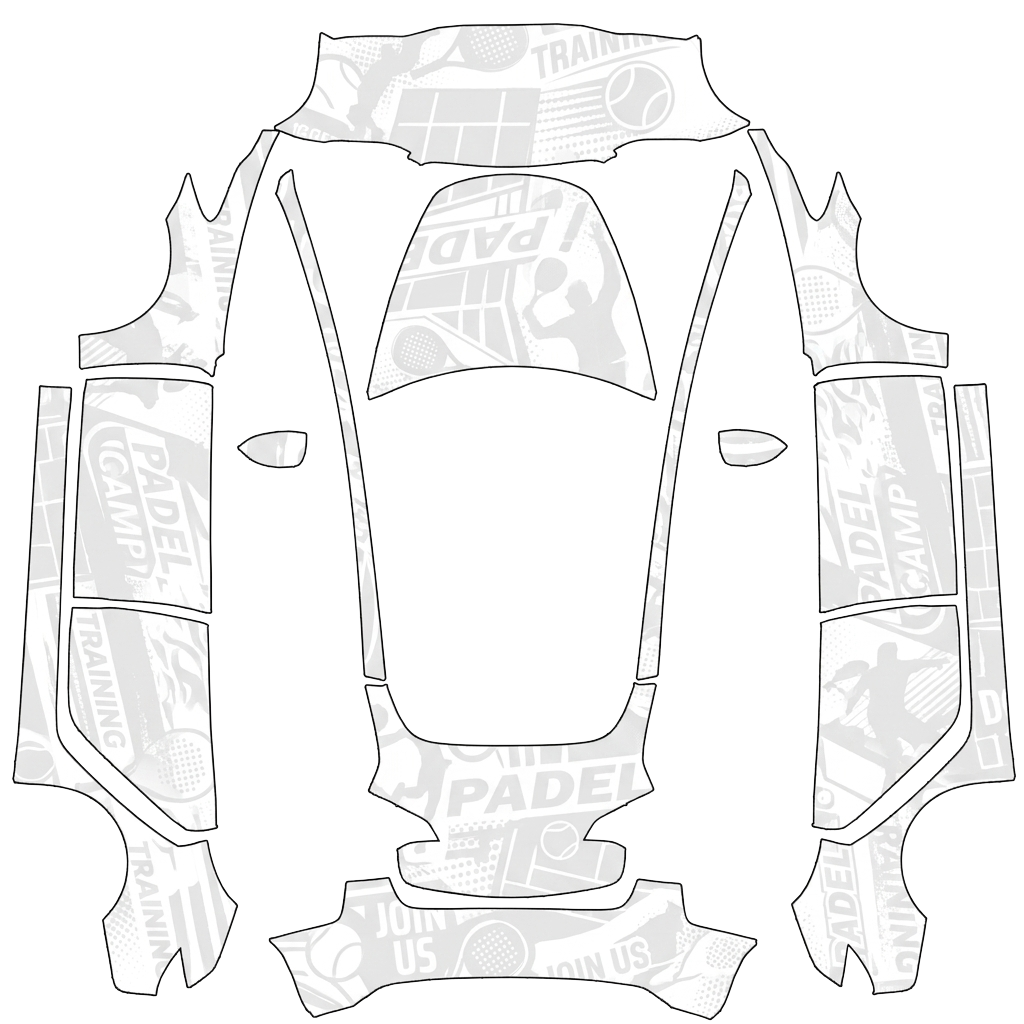 Model 3 Wrap Design - flat wrap PNG for Model 3 Paint Shop