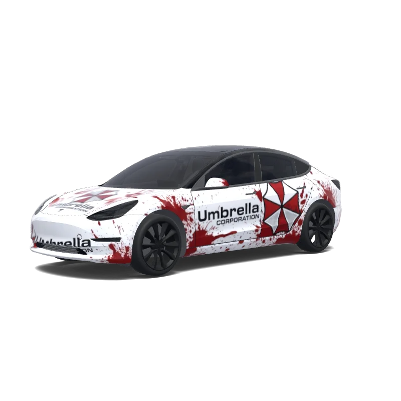 Tesla Model 3 aangepast wrap-ontwerp