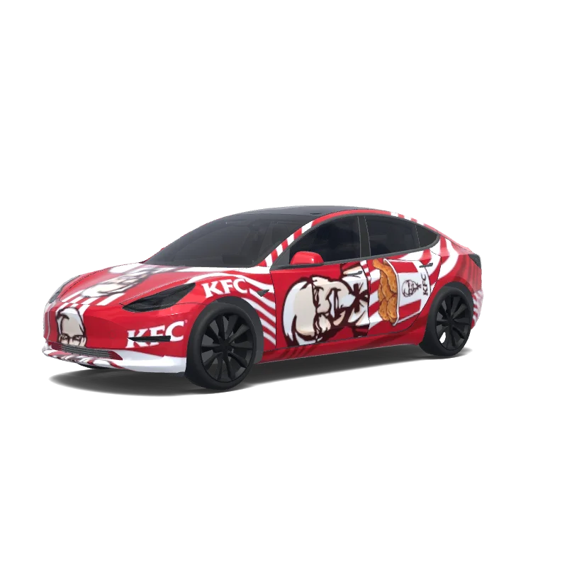 Tesla Model 3 custom wrap design
