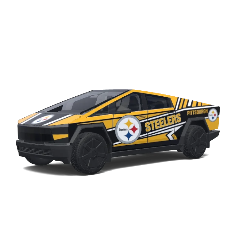 Tesla Cybertruck tilpasset wrap-design