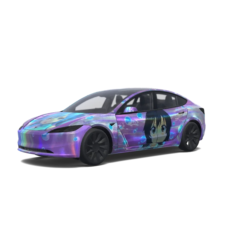 Tesla Model 3 (2024+ Standard/Premium) custom wrap design