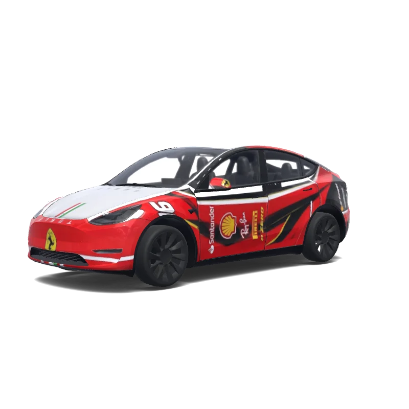 Tesla Model Y custom wrap design