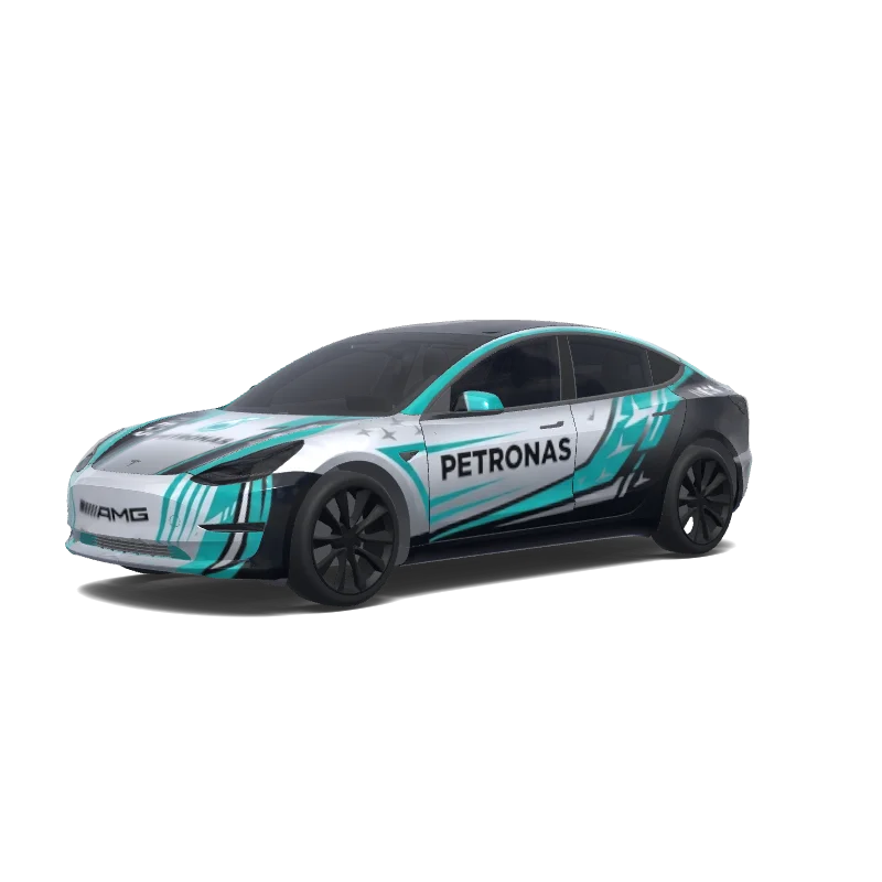 Tesla Model 3 aangepast wrap-ontwerp