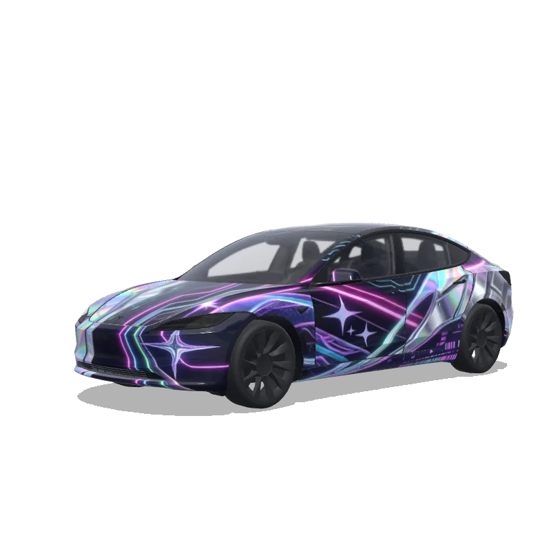 Tesla Model 3 (2024+ Standard/Premium) カスタムラップデザイン
