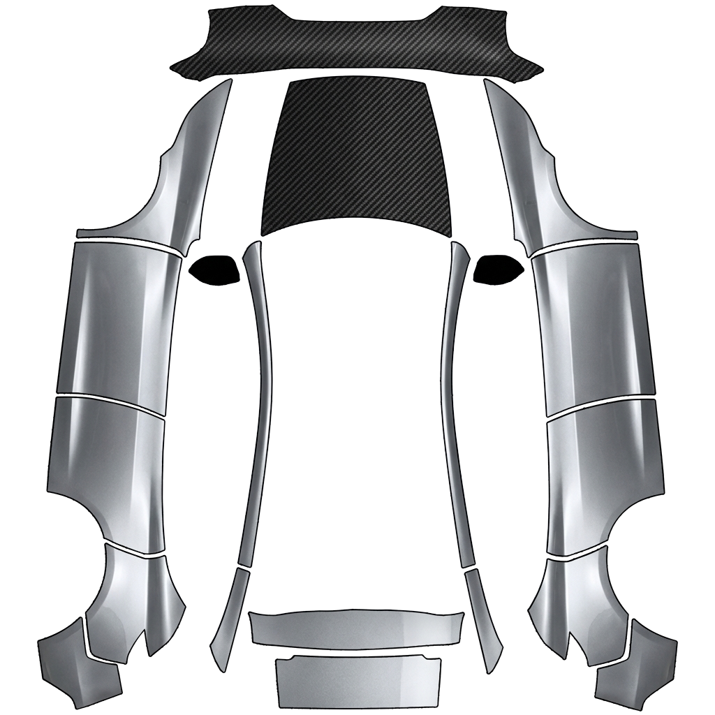 Model Y-folieringsdesign - flat wrap PNG for Model Y (2025+ Premium) Paint Shop