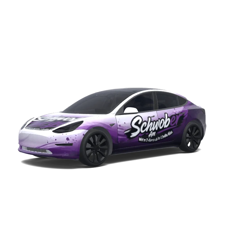 Tesla Model 3 custom wrap design
