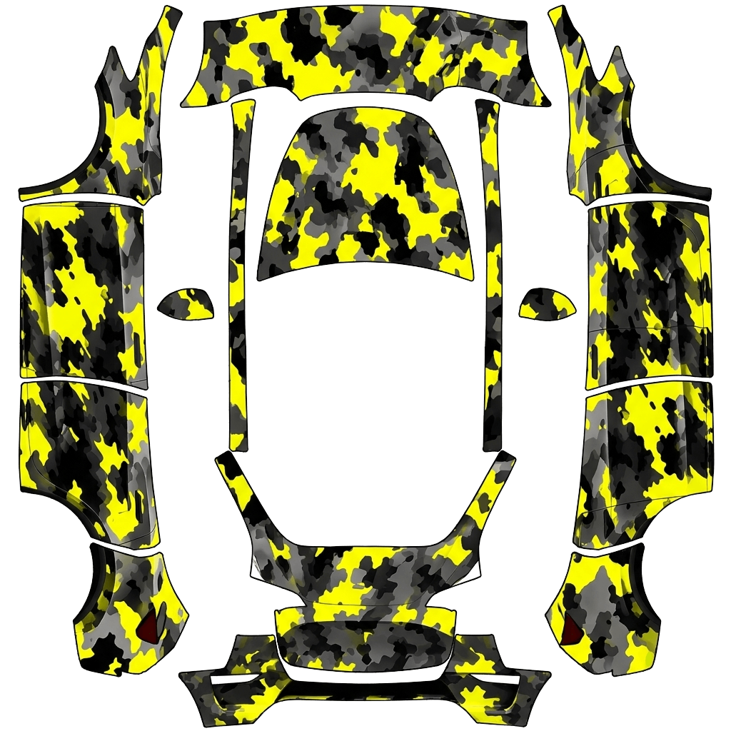 Model Y Wrap Design - flat wrap PNG for Model Y Paint Shop