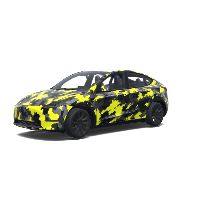 Tesla Model Y custom wrap design