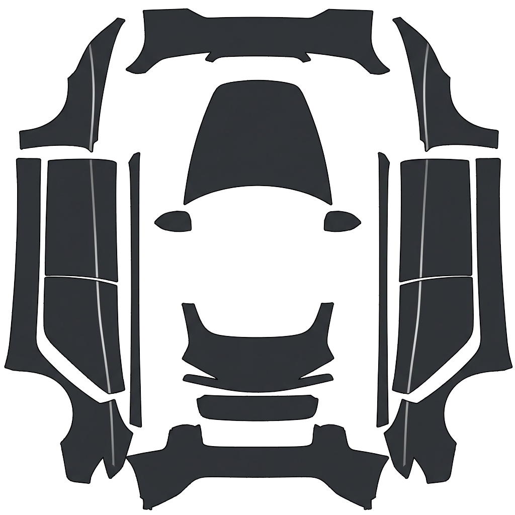 Model 3 Wrap Design - flat wrap PNG for Model 3 (2024+ Performance) Paint Shop