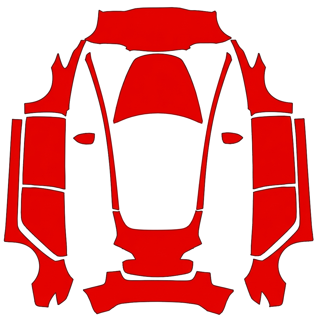 Model 3 Wrap Design - flat wrap PNG for Model 3 Paint Shop