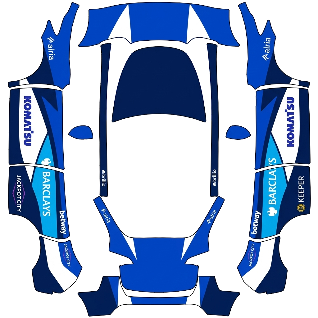 Model Y Wrap Design - flat wrap PNG for Model Y Paint Shop