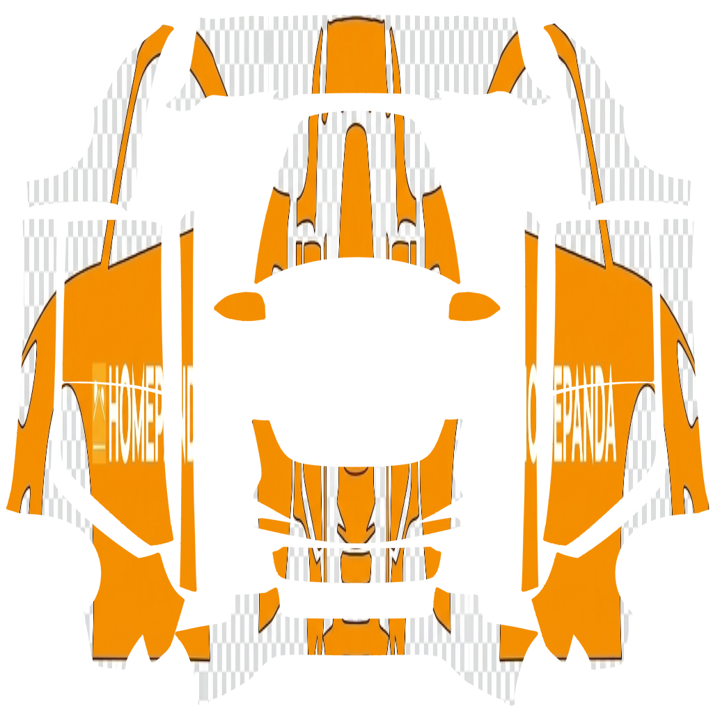 Model 3 Wrap Design - flat wrap PNG for Model 3 (2024+ Standard/Premium) Paint Shop
