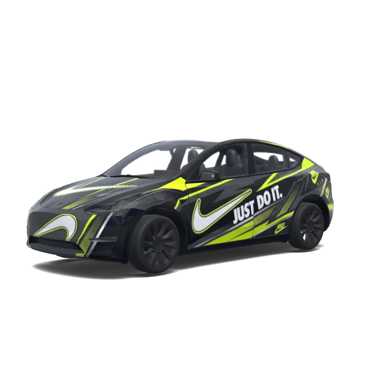 Tesla Model Y custom wrap design