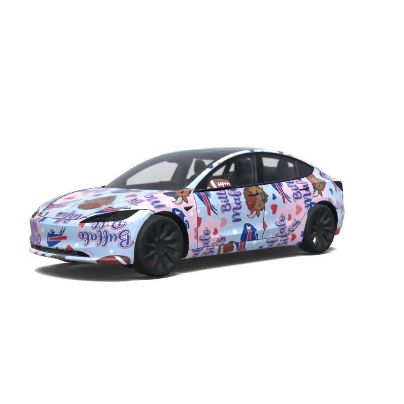 Tesla Model 3 (2024+ Standard/Premium) custom wrap design