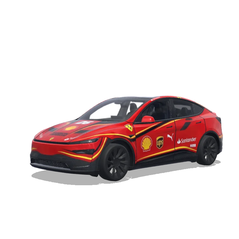 Tesla Model Y (2025+ Performance) anpassad wrap-design