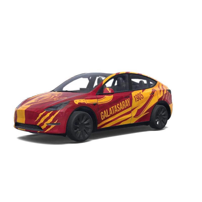 Tesla Model Y custom wrap design