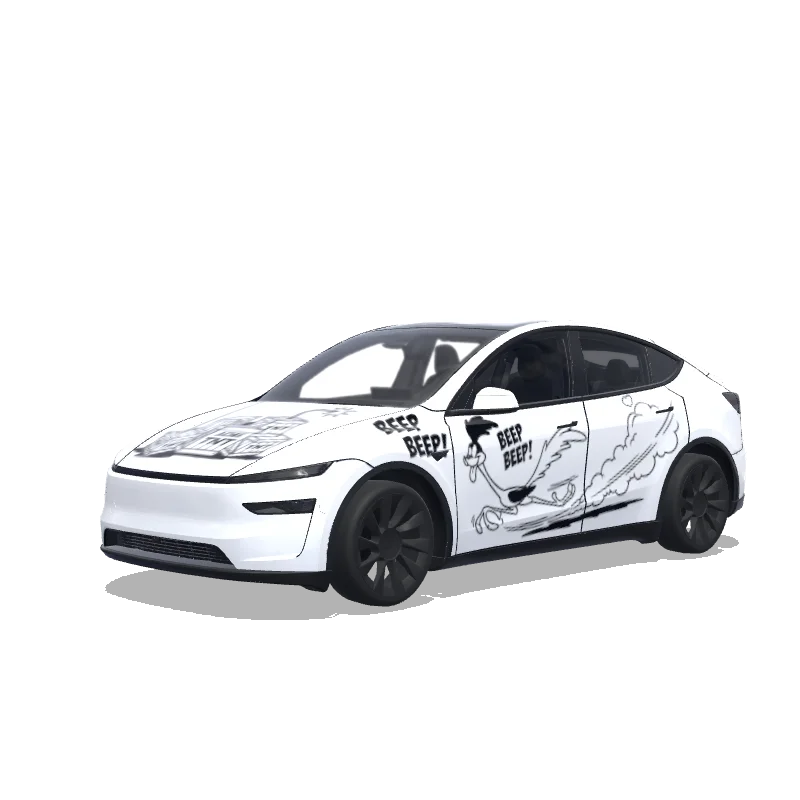 Tesla Model Y (2025+ Premium) custom wrap design