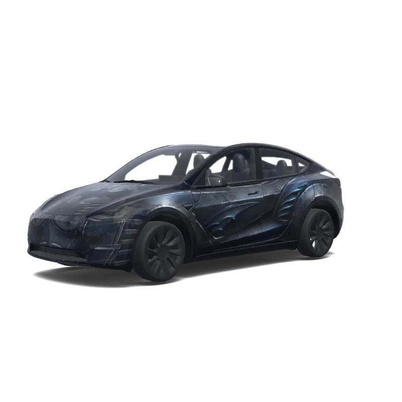 Tesla Model Y tilpasset wrap-design