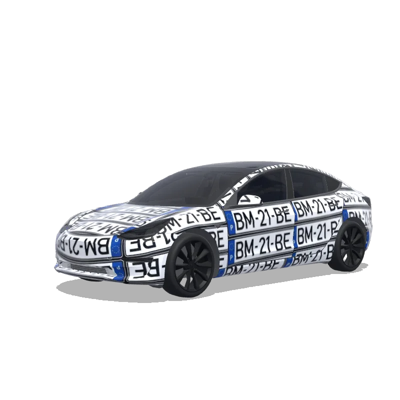 Tesla Model 3 custom wrap design