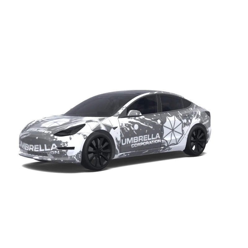 Tesla Model 3 custom wrap design