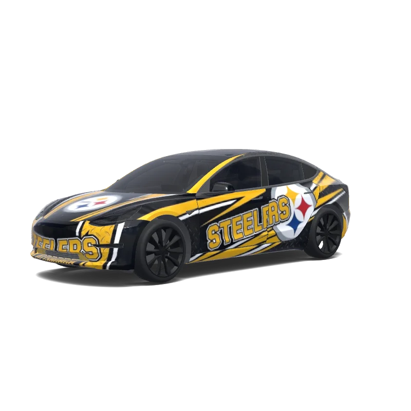 Tesla Model 3 anpassad wrap-design