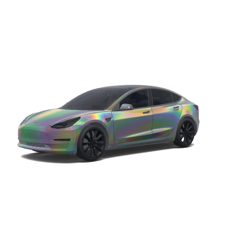 Tesla Model 3 anpassad wrap-design