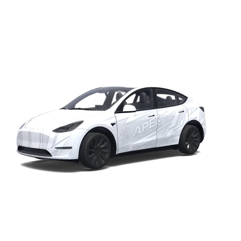 Tesla Model Y custom wrap design