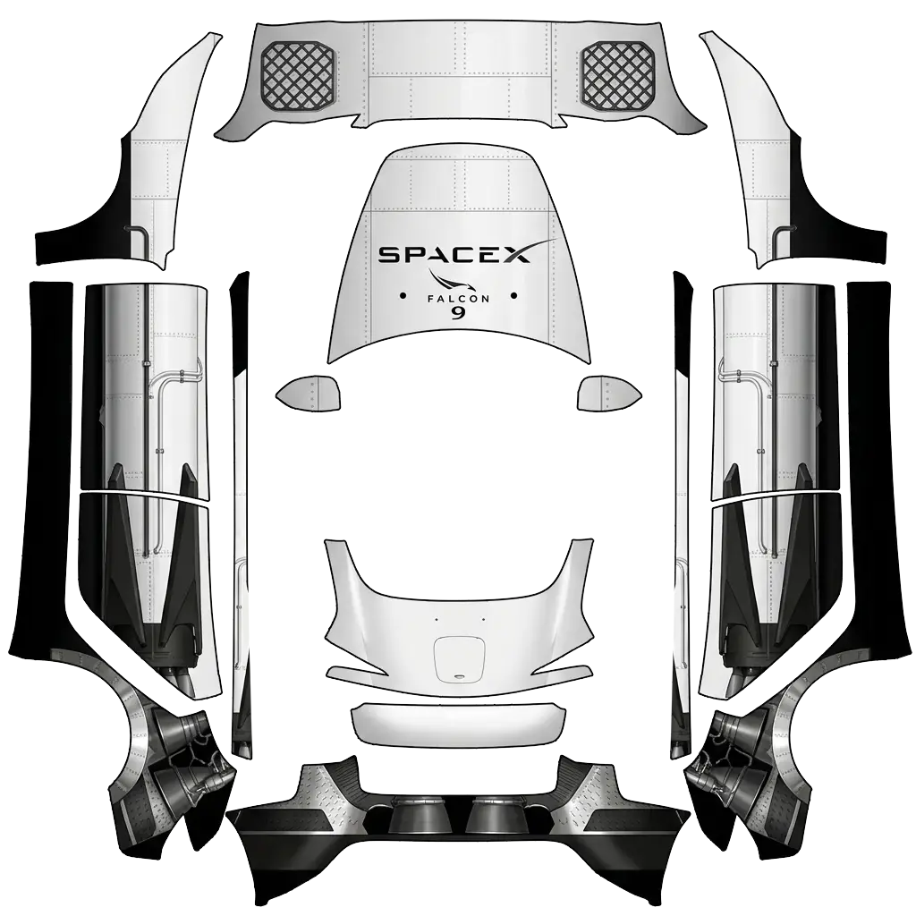 Tesla Model 3 (2024+ Standard/Premium) custom wrap design