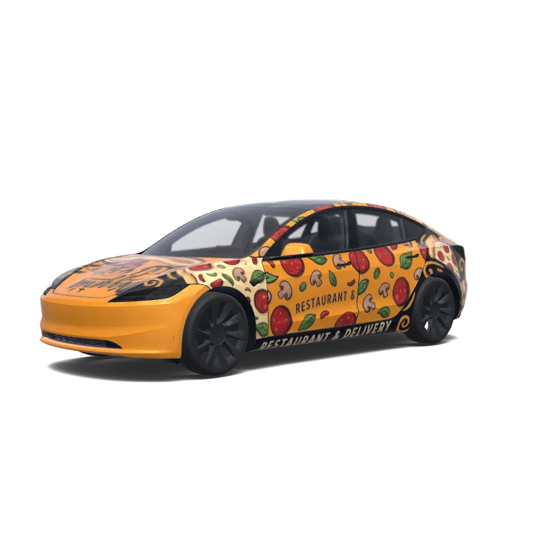 Tesla Model 3 (2024+ Standard/Premium) custom wrap design