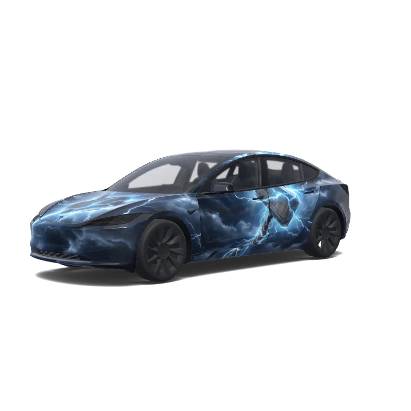 Individuelles Folierungsdesign für Tesla Model 3 (2024+ Standard/Premium)