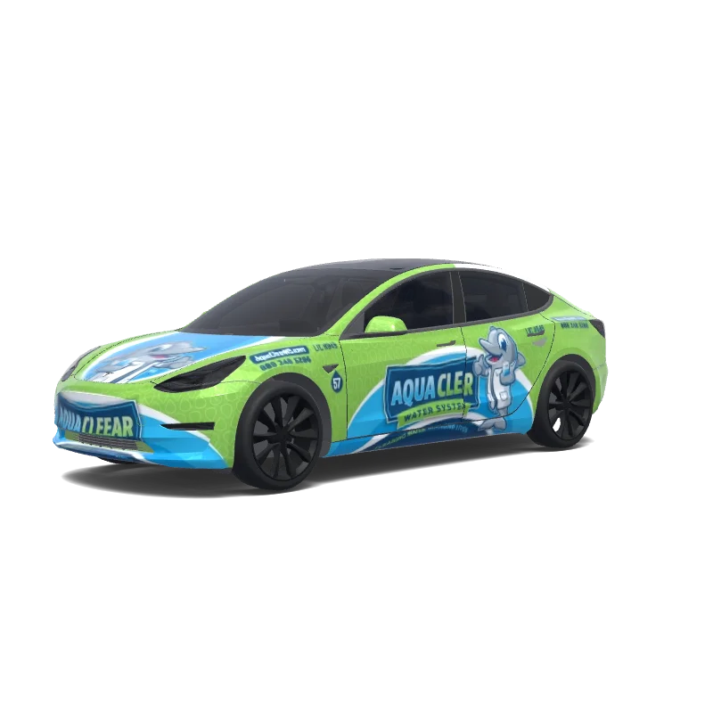 Tesla Model 3 custom wrap design