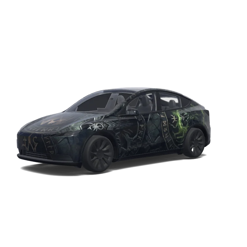 Tesla Model Y (2025+ Standard) custom wrap design